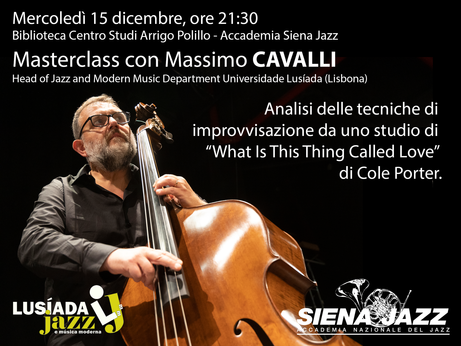 Masterclass con Massimo Cavalli - Universidade Lusíada